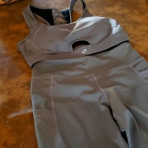 Curves and Combat Boots workout set